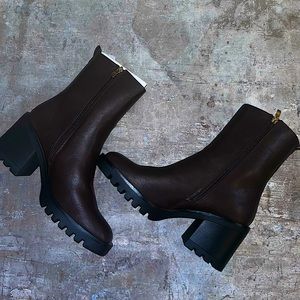 Espresso Brown Heeled Boots